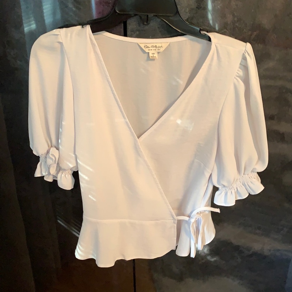 Wrap top blouse